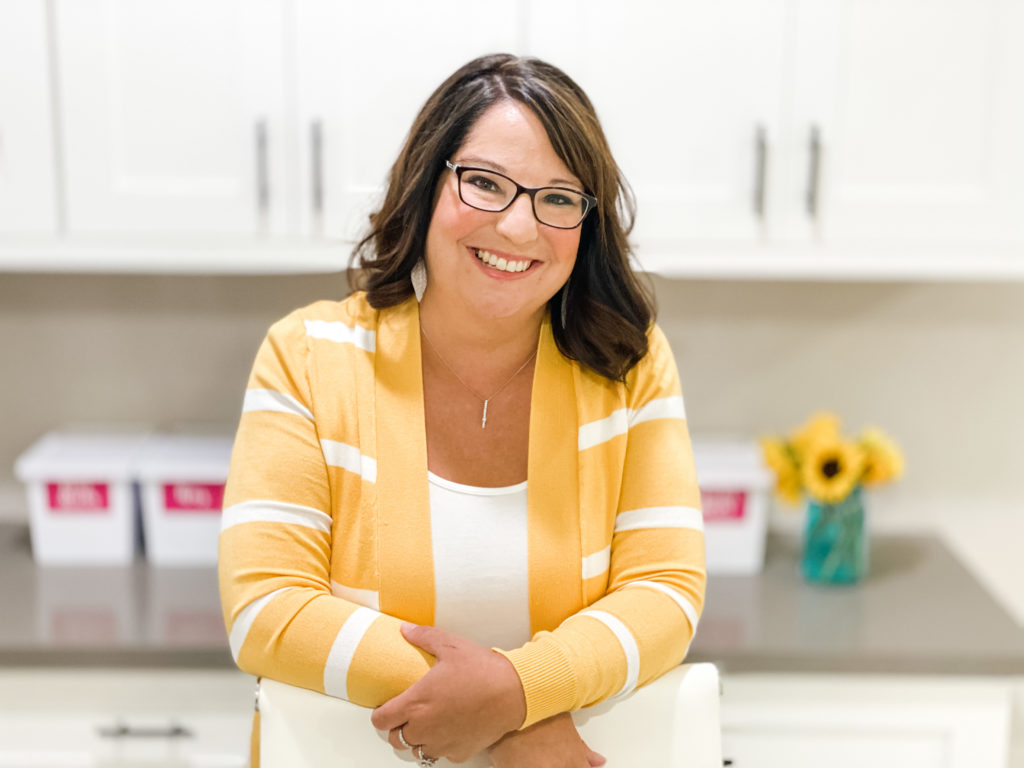 Jamie Sears teacher in yellow sweater